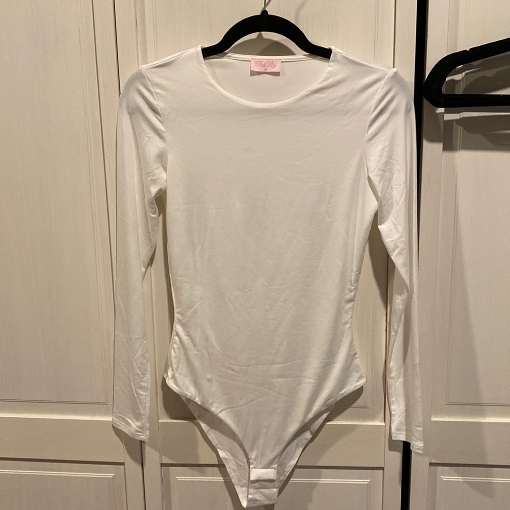 PinkLily white bodysuit